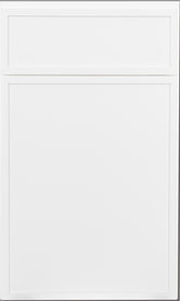 Base 18" - Slim White Shaker 18 Inches 3 Drawer Base Cabinet